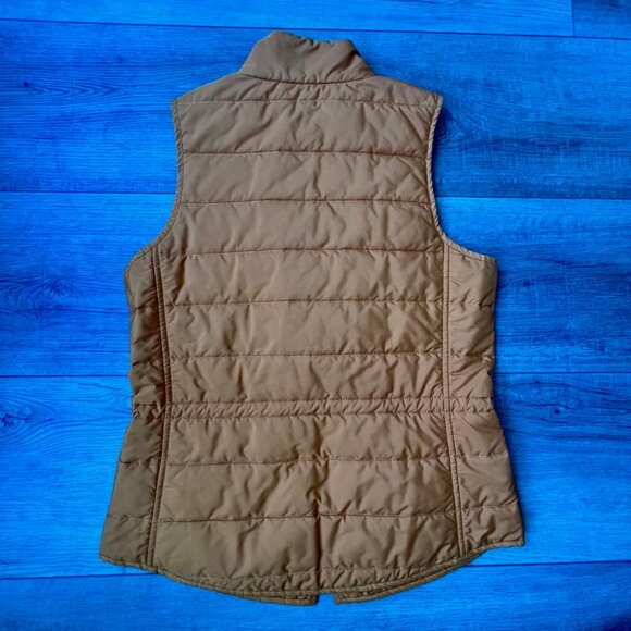 Lafayette 148 New York Burnt Orange Quilted Puffer Vest Pockets Warm Office Hike - Picture 2 of 8